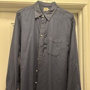 Faherty Men's Button Down Shirt XL Dark Blue